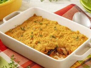 Cazuela de calabaza y hongo Shiitake