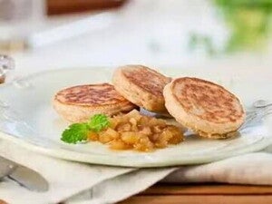Mini hot cakes de avena Mini hot cakes de avena