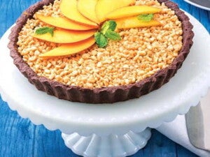 Pastel de cacao y castañas sin azúcar Pastel de cacao y castañas sin azúcar