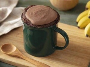 Pastel en una taza