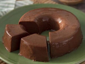  Pudín de plátano y chocolate sin lactosa y sin gluten