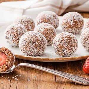 Bombones de fresa sin azúcar y sin lactosa Bombones de fresa sin azúcar y sin lactosa