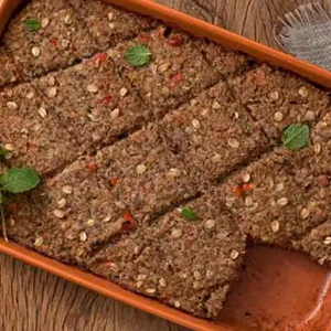 Kibbeh de carne con avena Kibbeh de carne con avena