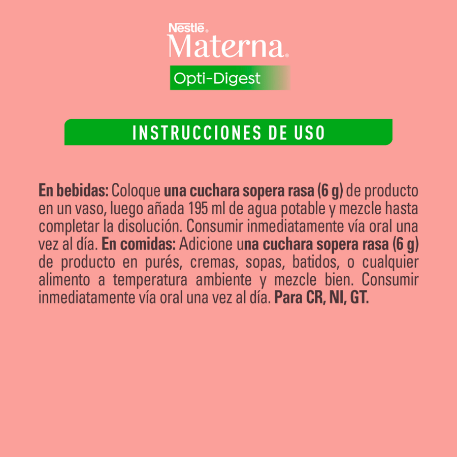 Materna Opti-Digest Instrucciones de Uso