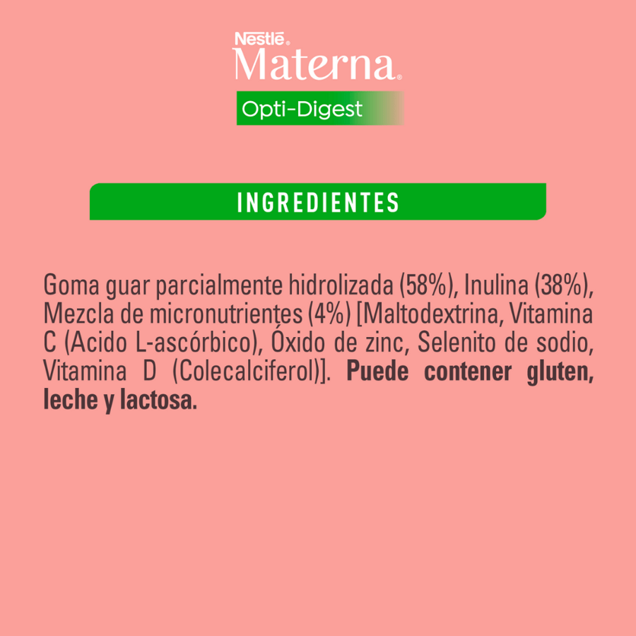 Materna Opti-Digest Ingredientes