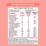Materna Opti-Skin Información Nutricional